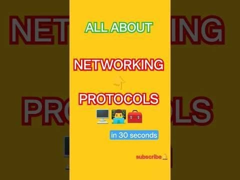 Networking protocols that you should know as a Network Engineer #networking #networkprotocols