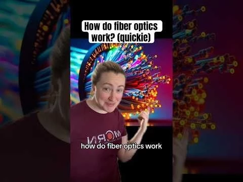 How do fiber optics work? Explained as quickly as possible #science