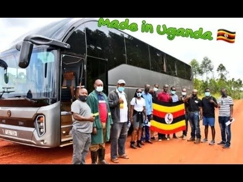 AFRICAN FIRST HOME MADE BUS. MADE IN UGANDA.