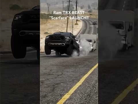 1500Hp Ram TRX WHEELIE LAUNCH!! #trx #ram #srt #srt8 #trackhawk #dodge #1000hp #hellcat #fastcar