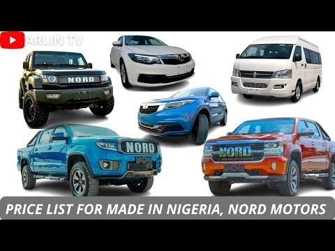 NEW 2023 MADE IN NIGERIA (NORD MOTORS) CAR PRICES  THEIR NAMES #PricesOfCars