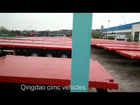 cimc 40ft flatbed trailer made for East Africa