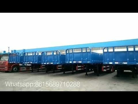 100 units of 40ft flatbed trailer with dropside made for East Africa market