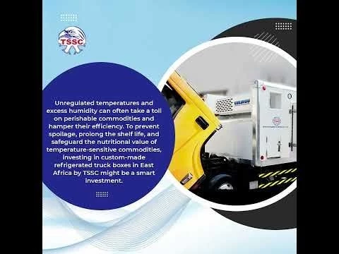 Transport perishables safely with premium quality refrigerated truck boxes in East Africa