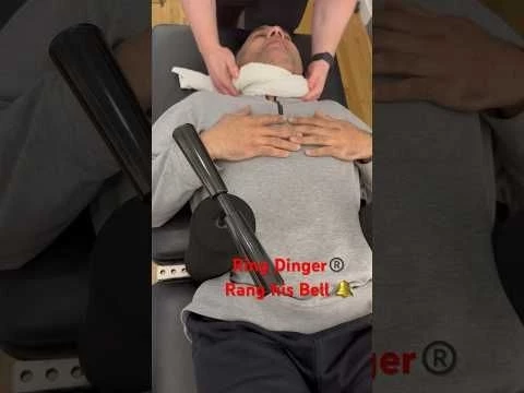 Rang his bell with the Ring Dinger®️ #chiropracticadjustment #ringdinger
