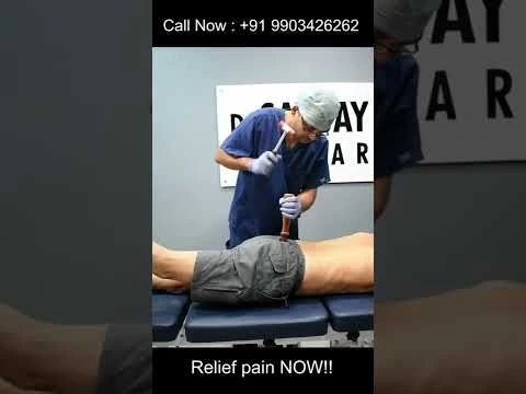 Chiropractic treatment for slip disc and sciatica.