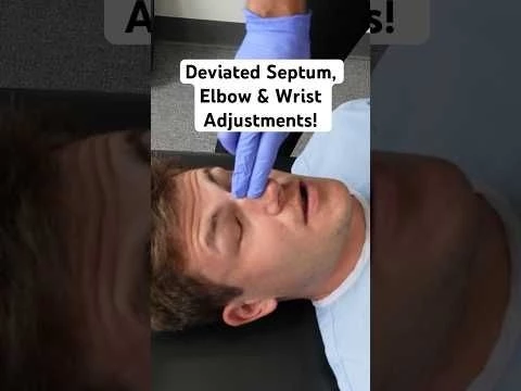 Deviated Septum, Elbow  Wrist #chiropractic #adjustment #shorts