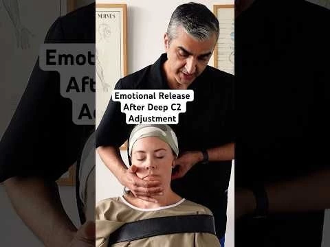 Emotional release after DEEP C2 #chiropractic #adjustment #Shorts