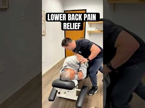 He pulled his back BAD! #chiropractic #adjustment #backpainrelief