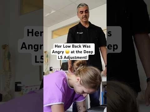 Her Back Was Angry at the Deep L5 Adjustment #chiropractic #shorts