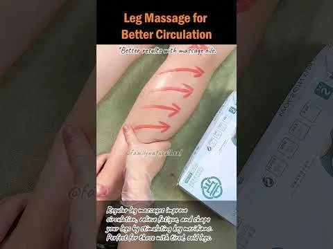 Leg Massage for Better Circulation #legmassage #acupointmassage #leghealth #homemassage #legcare