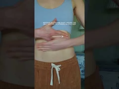 BELLY MASSAGE - RELIEVE BLOATING  SUPPORT DIGESTION #massage #digestivehealth #lymphaticdrainage