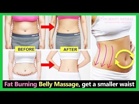 5 Mins Fat Burning Belly Massage | Get a Flat stomach and small waist | Reduce cellulite and tighten