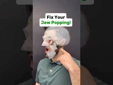 Jaw popping? Try this to restore joint function. #tmj #tmjtreatment #tmd