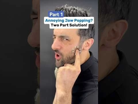 Part 1 of 2 — Annoying JAW popping? Try this 2-part solution! #tmj #tmjtreatment #jawpain