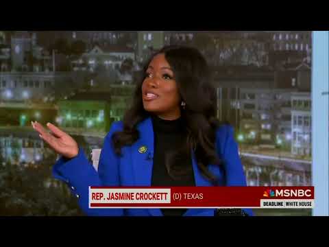 Jasmine Crockett calls out Trump#39;s corruption on MSNBC