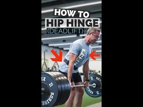 How to Hip Hinge! (deadlift the PROPER way) | Movement Pattern #shorts