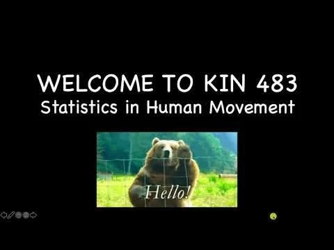 Fall 2020 Intro to KIN 483
