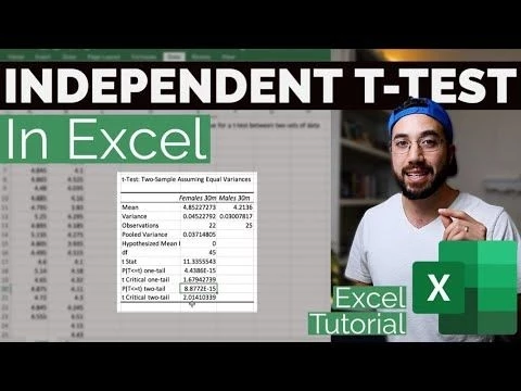 Independent t-Test in Excel | 2 Methods (simple!)