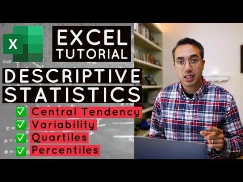 How to Calculate Descriptive Statistics in Excel (Central Tendency, Variability,  Percentiles!)