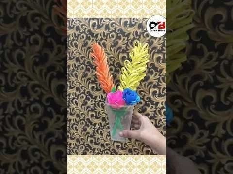 Paper Flower Craft Video | Quick Bites