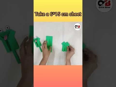 Crazy Frog  | Moving Paper Toy Craft | Quick Bites #kidsvideos