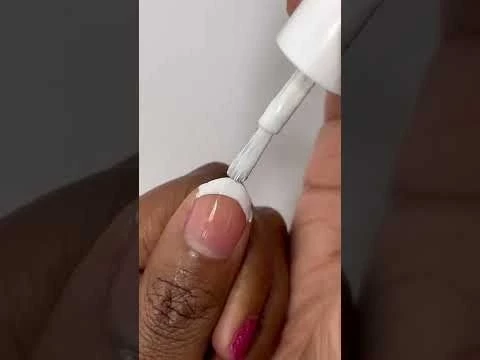 Easy French Tip Manicure | easy French tips for short nails