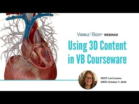 Visible Body Webinar | Using 3D Content in VB Apps and Courseware