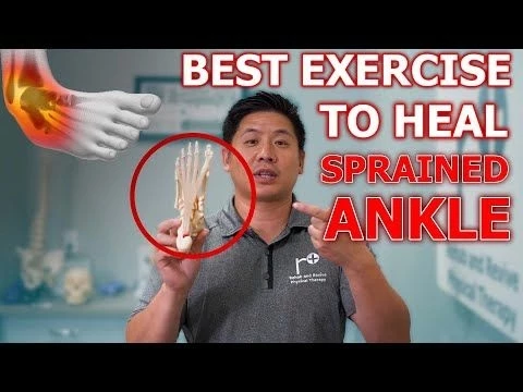 One Exercise for Ankle Sprain RECOVERY | Physical Therapist Teaches