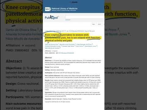 Knee Cracking  Popping (Crepitus) #shorts