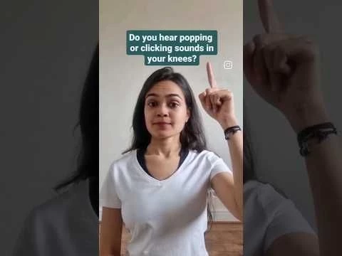 Why knees make sound when  I exercise| What is knee crepitus | Dr Dhwani Jain | #hindishorts