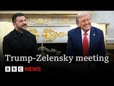 Ukraine’s Zelensky meets Trump at White House with support of European leaders | BBC News