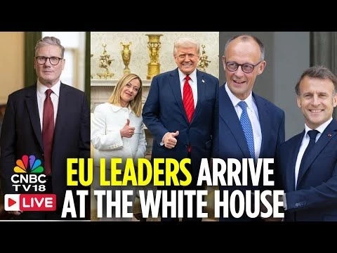 LIVE: Top European Leaders Starmer, Macron, Meloni, Merz Join Zelensky for Talks with Trump | N18G