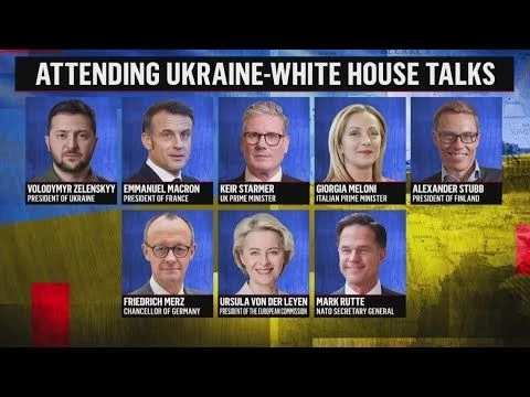 Zelenskyy brings Europe#39;s top leaders with him to meet Trump on ending Russia#39;s war