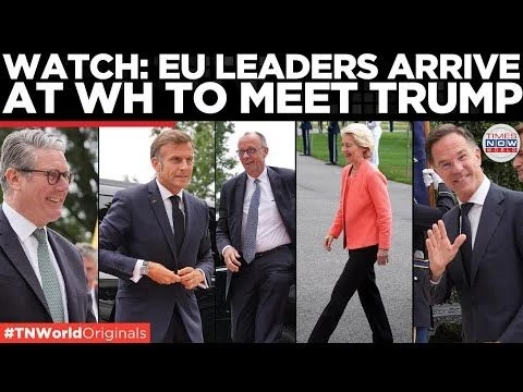 NATO, European leaders arrive at White House to Meet Trump; Zelensky Running Late! | World News