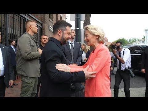 Zelensky welcomes European leaders to Ukrainian embassy ahead of Trump meeting | AFP