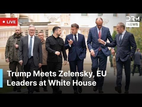 LIVE: Trump Meets Zelensky  European Leaders (Starmer, Merz, Macron, Meloni) at White House