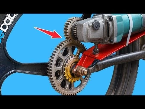 Never throw away your old metal gears! Turn your bike into a powerful chainless electric bike