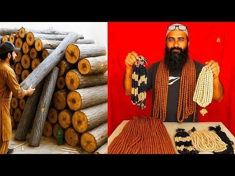 Making Wooden Rosaries (Tasbih): Discover Unique Woodworking Skills | Rosary Mass Production Process