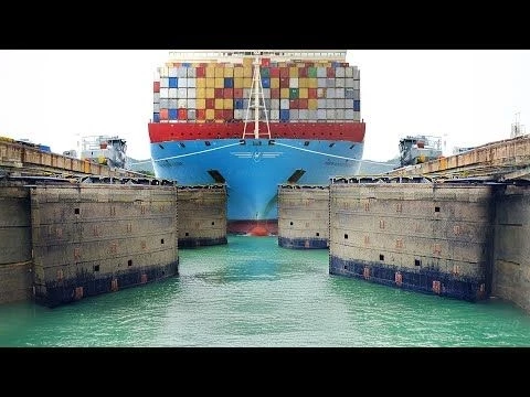 How World’s Biggest Container Ships Pass Through Panama Canal