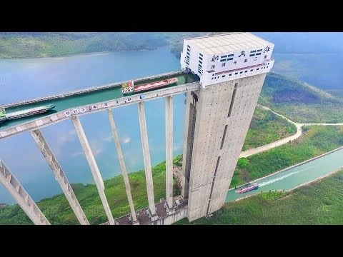 The Insane Engineering Behind China’s Giant $1 Billion Ship Elevator