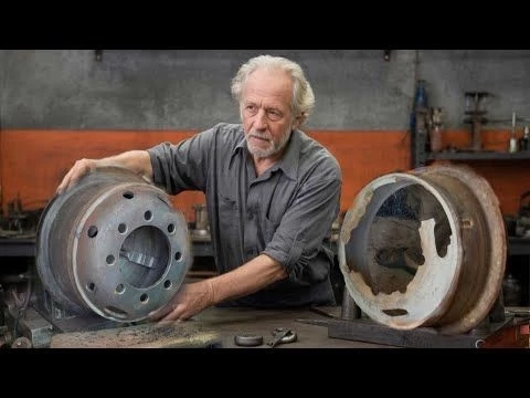 How to Replace Truck tire broken rim plate Truck Rim Fixed Without Replacing Any Parts!