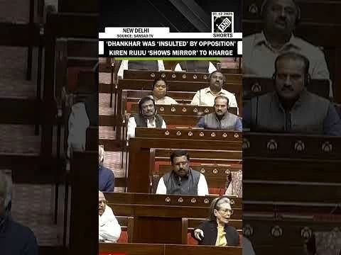 Kiren Rijiju hits back at Kharge, listing instances where Dhankhar was ‘insulted’ by Opposition