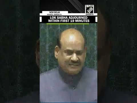 Lok Sabha adjourned after massive uproar by Opposition over SIR issue | Parliament Winter Session