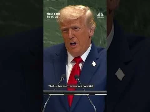 Trump questions the purpose of the United Nations, saying #39;empty words don#39;t solve war#39;