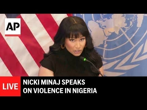 LIVE: Nicki Minaj speaks on violence in Nigeria