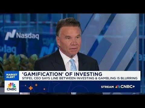 Stifel CEO on the #39;gamification#39; of investing, state of the economy and #39;highly valued#39; market