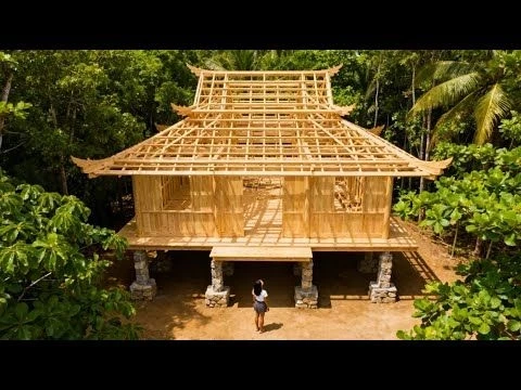 The woman who BUILT a WOODEN HOUSE that lasted 1000 YEARS | from start to finish by @chucthiminh22
