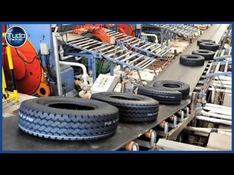 Como os PNEUS de Carro são Feitos - Incrível Processo Industrial de Fabricação de Pneus Automotivos