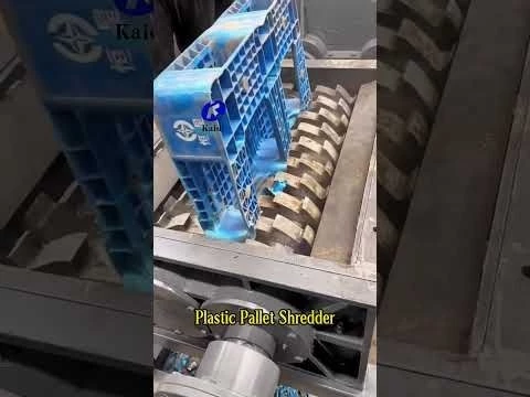 WATCH This Machine EAT a Plastic Pallet! #Shredder #Recycling